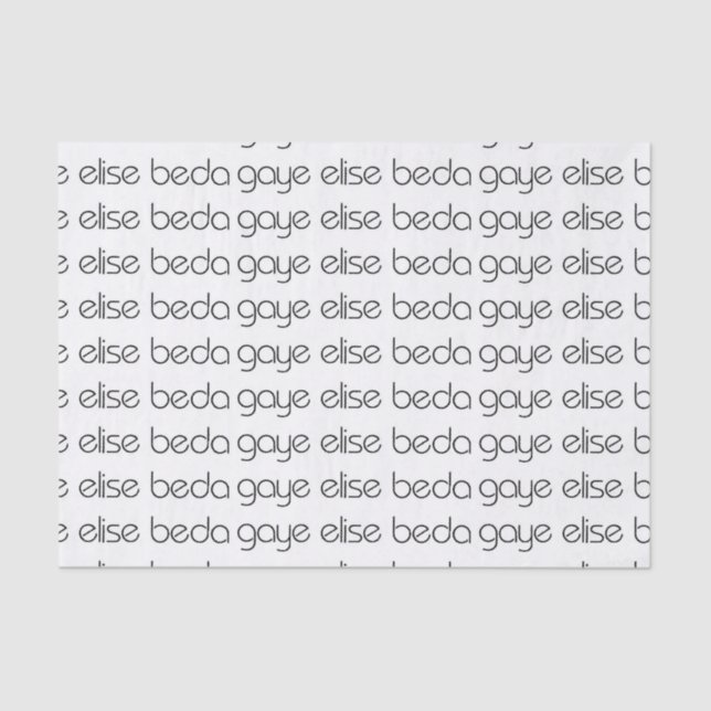 Papier Mousseline Gaye Elise Beda (Recto)