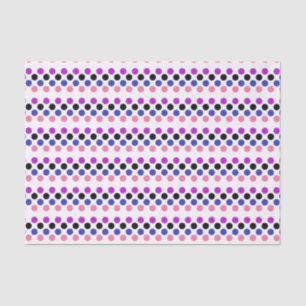 Papier Mousseline Genderfluide Fierté Drapeau Couleurs À petits pois