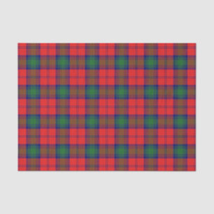 Papier Mousseline Gifts écossais Clan Lindsay Red Green Tartan