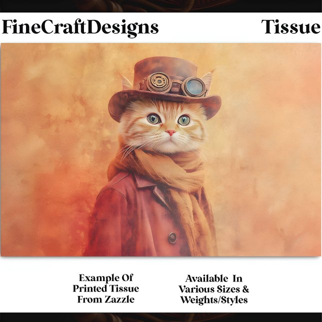 Papier Mousseline Ginger Tabby Chat, DV7R DV7R DV Arrière - plan sup (Créateur téléchargé)