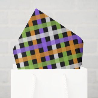 Papier Mousseline Gingham Halloween 1.2