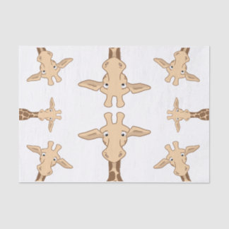 Papier Mousseline Girafe mignonne