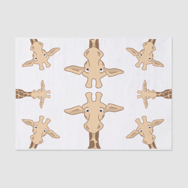 Papier Mousseline Girafe mignonne (Recto)