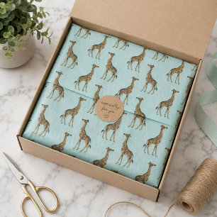 Papier Mousseline Girafes Magnifiques