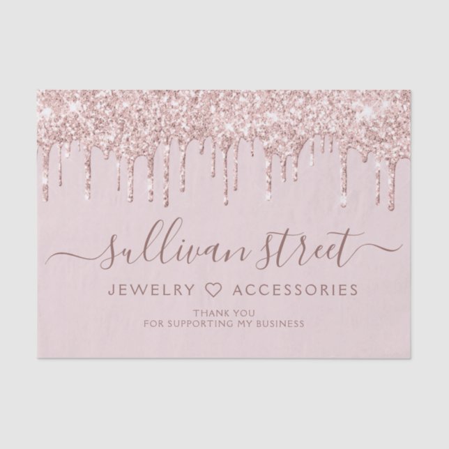 Papier Mousseline Girly Rose Parties scintillant Drift Petite entrep (Recto)