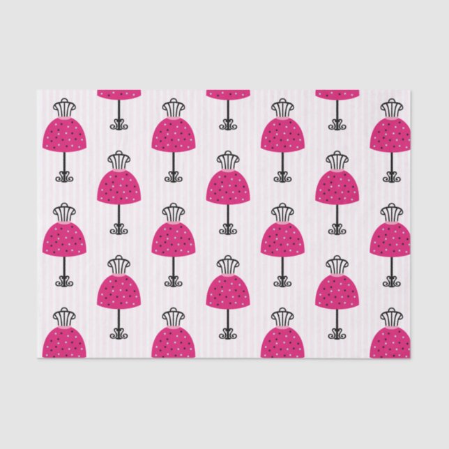 Papier Mousseline Glam Fashion Diva fête d'anniversaire (Recto)