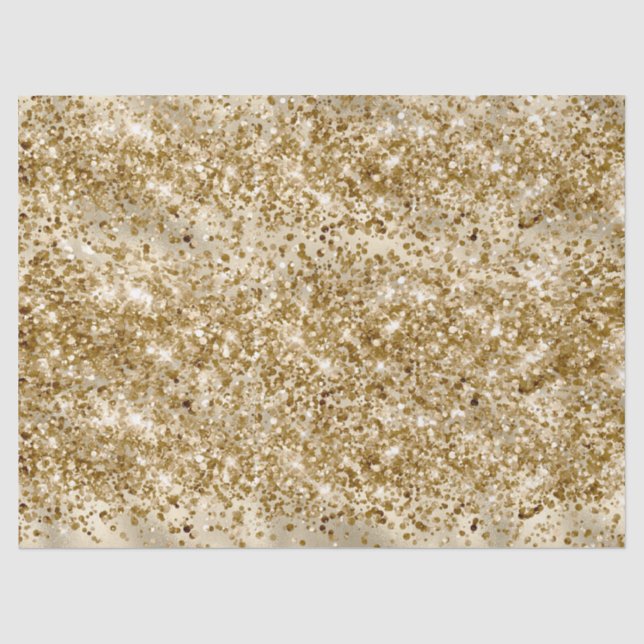 Papier Mousseline Glam Girl Gold Parties scintillant Sparkle Confett (Recto)