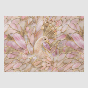 Papier Mousseline Glam Gold Chic Pink Peacock