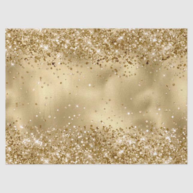 Papier Mousseline Glam Gold Luxe Glitzy Sparkle Parties scintillant  (Recto)
