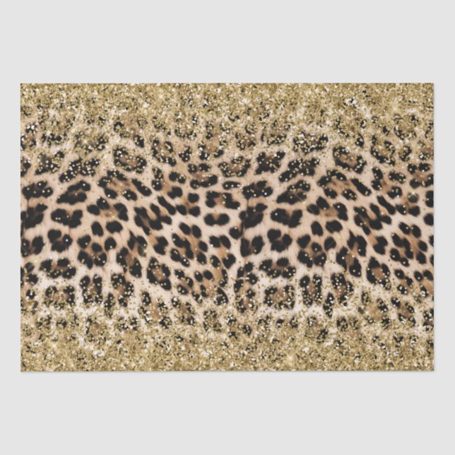 Papier Mousseline Glam Gold Parties scintillant crème Parties scinti (Recto)