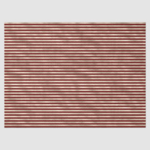 Papier Mousseline Glam Gold Red Holiday Stripes