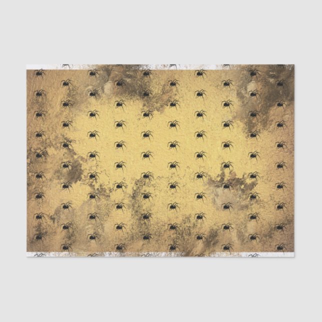 Papier Mousseline Glam gothique d'Halloween | Big Spider | (Recto)
