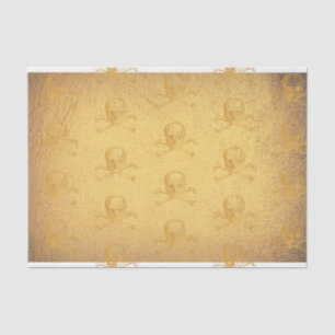 Papier Mousseline Glam gothique d'Halloween  Crâne  