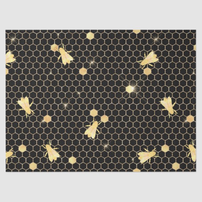 Papier Mousseline Glam Honeycomb Series Design #6 (Recto)