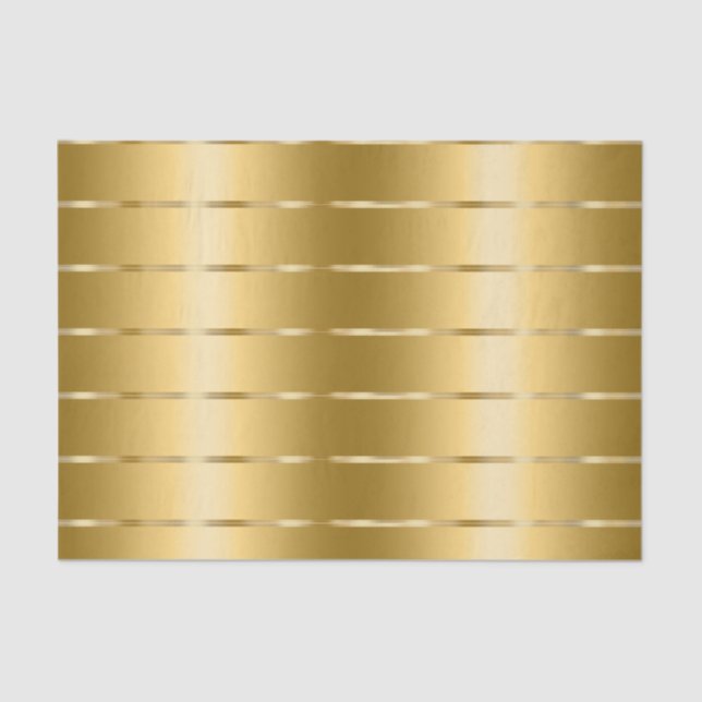 Papier Mousseline Glam Ruban Doré Baby Shower (Recto)