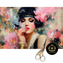 Glamer flapper avec découpage perles