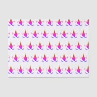 Papier Mousseline Glamicorne rose et violet