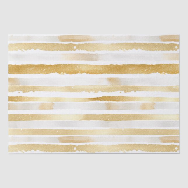 Papier Mousseline Glamme d'or Abstraites rayures Anniversaire (Recto)