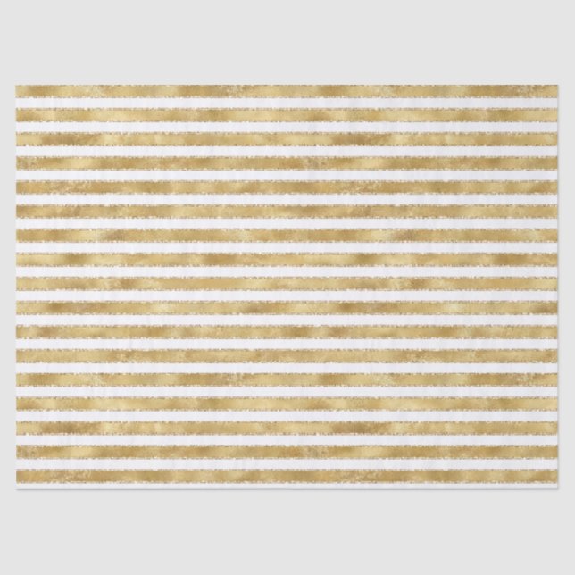 Papier Mousseline Glitzy Gold White Glam Parties scintillant Sparkle (Recto)