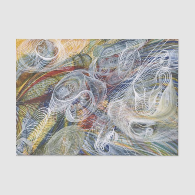 Papier Mousseline Gloire Sois à Dieu par Georgiana Houghton (Recto)