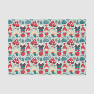 Papier Mousseline Gnomes et champignons modernes