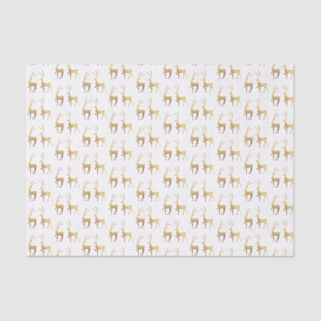 Papier Mousseline Gold Deer (Recto)