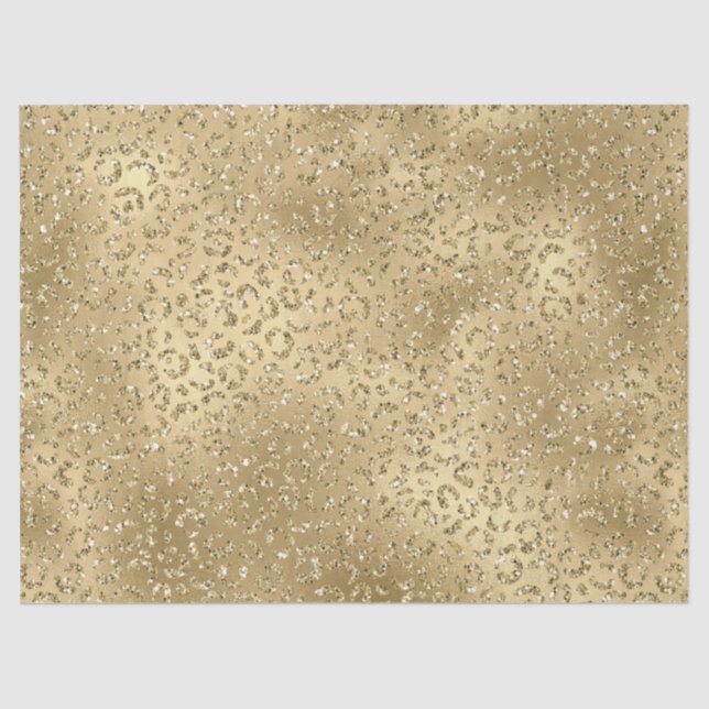Papier Mousseline Gold Glam Glitzy Parties scintillant Empreinte de  (Recto)