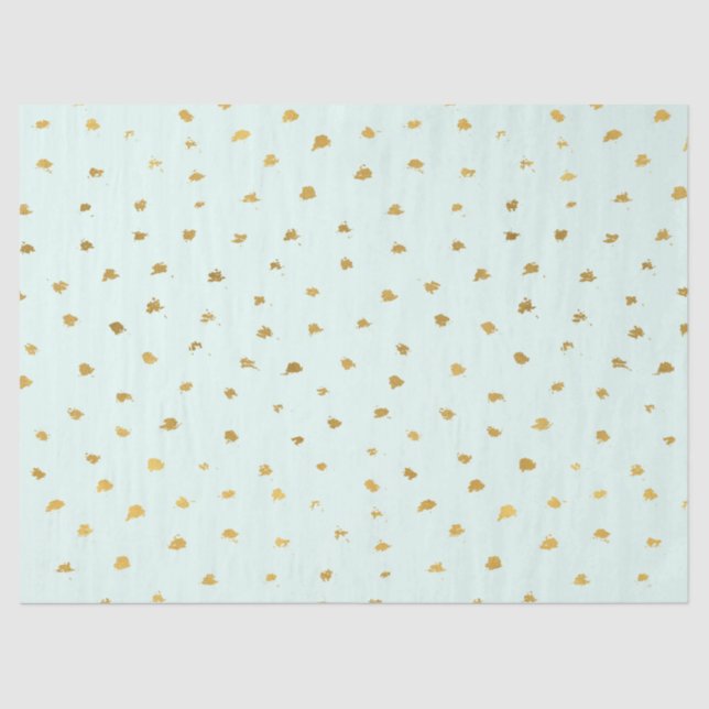 Papier Mousseline Gold Mint Glam Dot Chic (Recto)