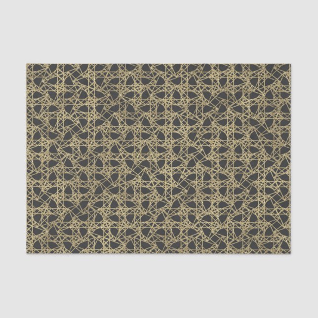 Papier Mousseline Gold Scratch Golden Modern Glamour Elegant Party (Recto)