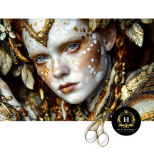 Golden Forest Shaman Mythique Tribal Decoupage