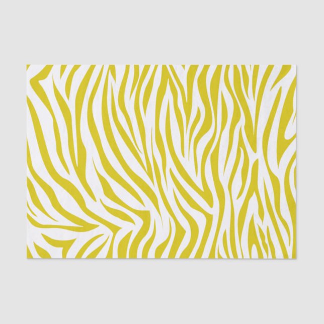 Papier Mousseline Golden Poppy Safari Zebra (Recto)