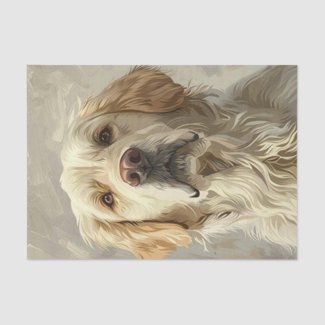 Papier Mousseline Golden Retriever5 (Recto)