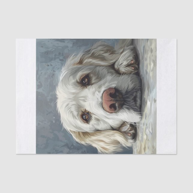 Papier Mousseline Golden Retriever6 (Recto)