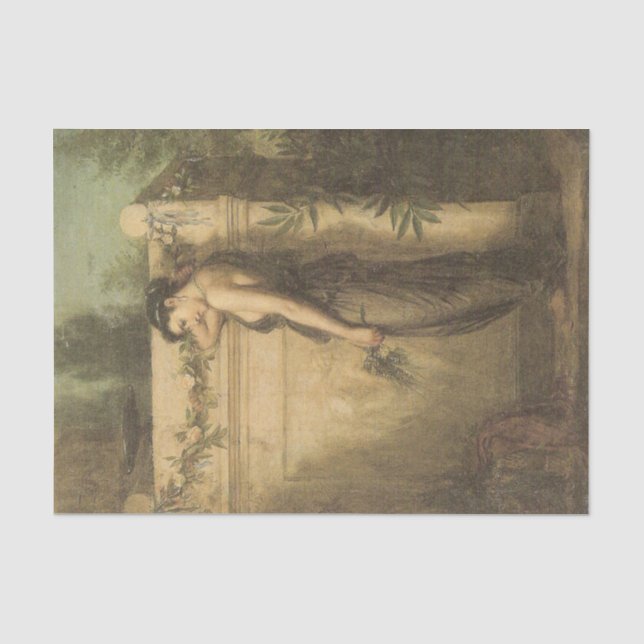 Papier Mousseline Gone Mais Pas Oublié (John William Waterhouse) (Recto)