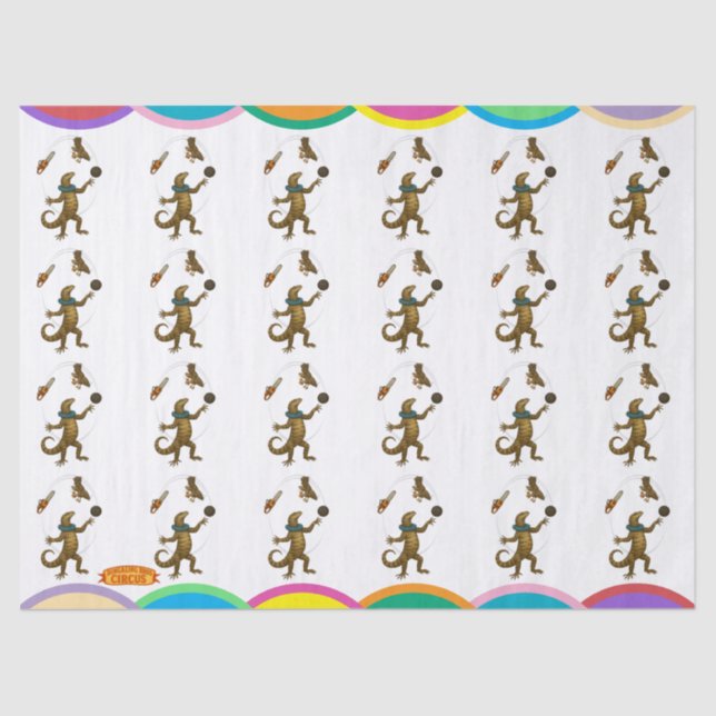 Papier Mousseline Gordy the goanna juggler (Recto)