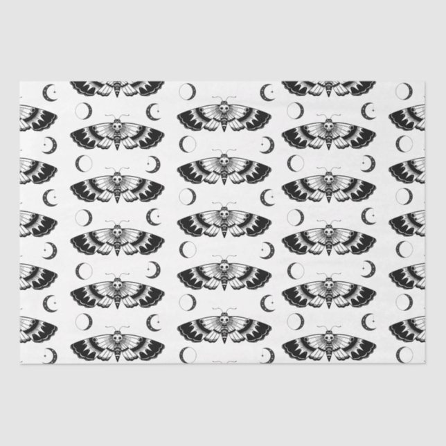 Papier Mousseline Goth Death, la tête de faucon (Recto)