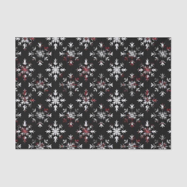 Papier Mousseline Gothic Spooky Christmas snowflakes (Recto)