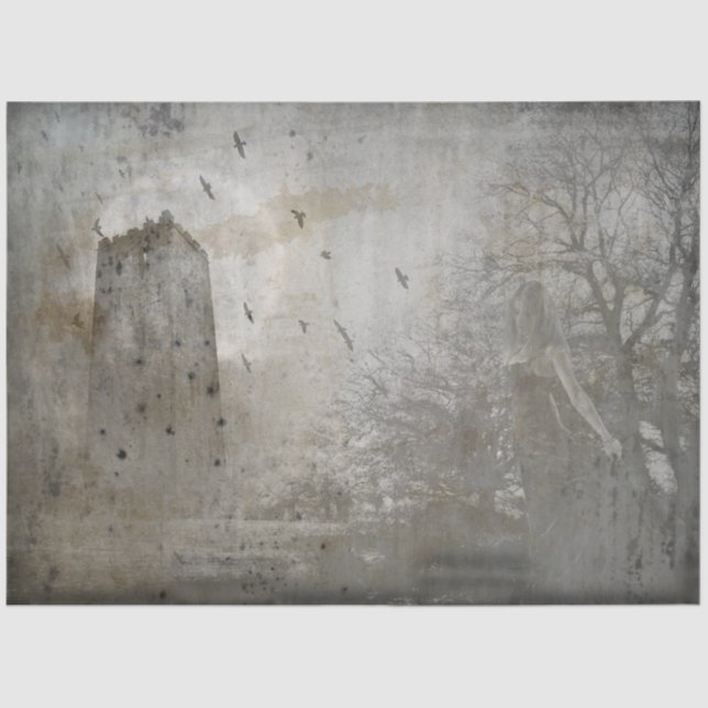 Papier Mousseline Gothique Castle Series Design 2 (Recto)