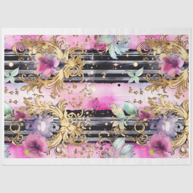 Papier Mousseline Gothique Shabby Glam M Document de découpage (Recto)