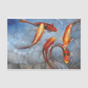 Papier Mousseline Gracieux Koi I
