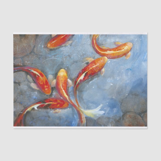 Papier Mousseline Gracieux Koi II (Recto)