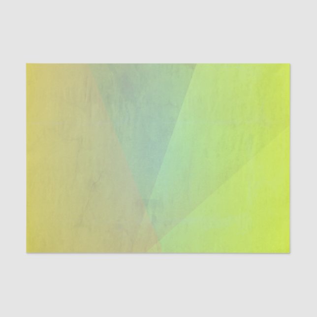 Papier Mousseline Gradation géométrique jaune moderne (Recto)