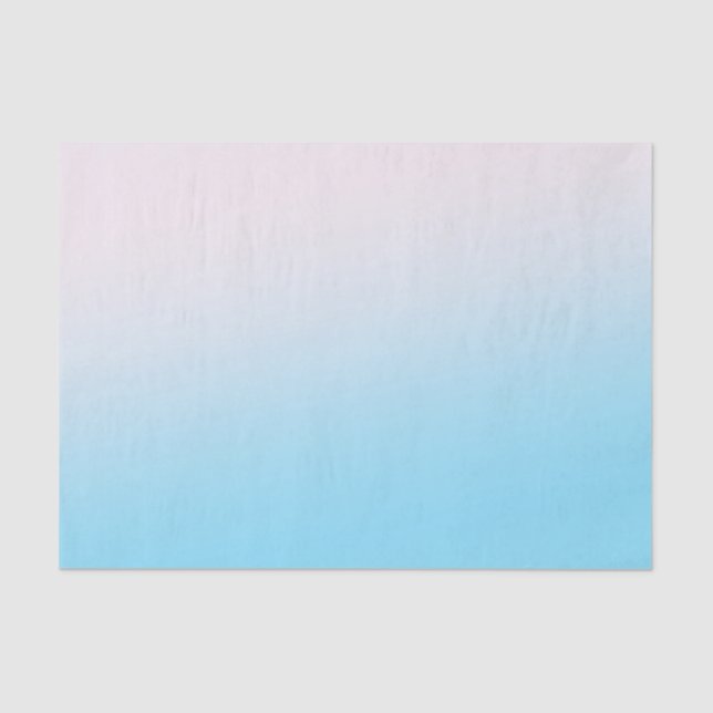 Papier Mousseline Gradient bleu et blanc (Recto)