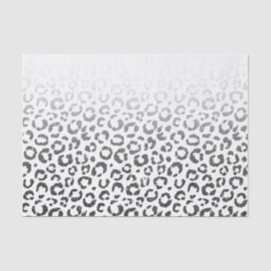 Papier Mousseline Gradient noir d'empreinte de léopard de parties