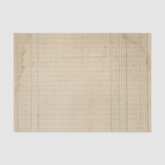 Papier Mousseline Grand livre vintage (Recto)