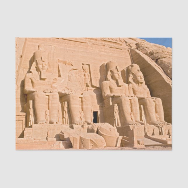 Papier Mousseline Grand Temple d'Abou Simbel - Ramses II - Egypte (Recto)