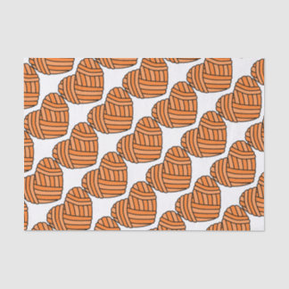 Papier Mousseline Grande boule en forme de coeur du fil (orange)