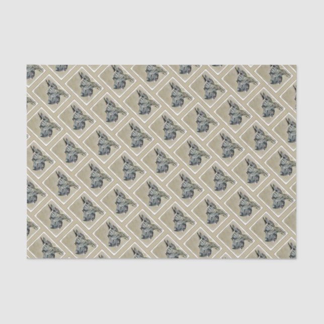 Papier Mousseline Grande Danse (Brindle) Peinture - Art Chien origin (Recto)