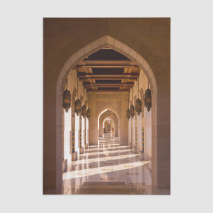 Papier Mousseline Grande Mosquée Sultan Qaboos à Mascate, Oman