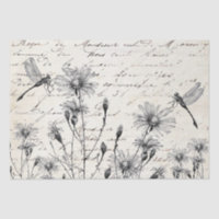 GRANDE page de découpage de libellule Fleur sauvag